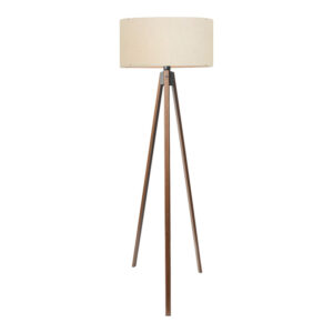 Floor lamp PWL-1059 Argos The Classic E27 in cream-walnut shade D38x140cm