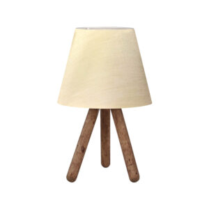 Table lamp PWL-1071 Argos The Classic Ε27 beige-walnut D22x32cm