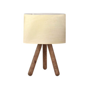 Table lamp PWL-1071 I Argos The Classic Ε27 beige-walnut D19x32cm