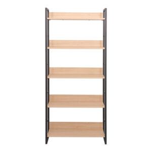 225 000062 2 Bookcase Dorfie Argos The Classic in natural color with black metal 70x30x159cm
