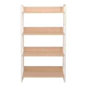 225 000064 2 Bookcase Dorfie Argos The Classic in natural color with white metal 70x30x124.5cm