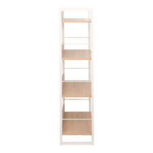 225 000064 3 Bookcase Dorfie Argos The Classic in natural color with white metal 70x30x124.5cm