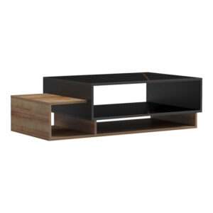 Dekost Argos The Classic coffee table in oak-black marble shade 105x50x32cm