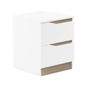 Bedside table Verena Argos The Classic in white-sonoma 40x40x50cm