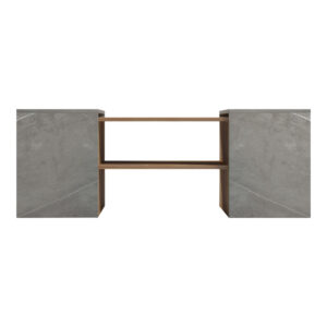 230 000087 3 Morfi Argos The Classic polymorphic coffee table 3pcs in oak-beige marble shade 105x45x37cm