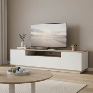 Tv stand Winey Argos The Classic in sonoma-white color 180x44.5x44.5cm