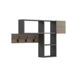 Wall shelf rack Wenia Argos The Classic in sonoma-anthracite 99.5x15x61cm