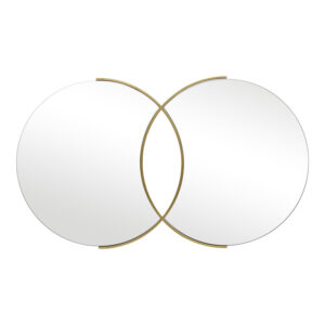 Mirror double Miryata Argos The Classic metal in golden shade 105x3x60cm