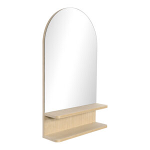 Mirror with shelf Mensola Argos The Classic mdf in natural shade 45.7x12.7x76.2cm