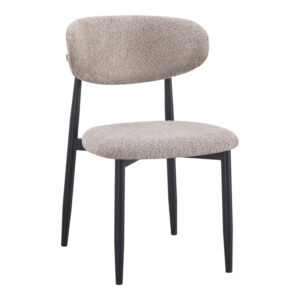 Folegio Argos The Classic chair, grey-colored with black legs 50x57x79.5cm