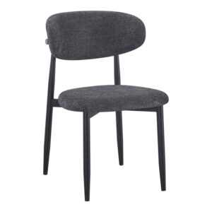 Folegio Argos The Classic chair, anthracite-colored with black legs 50x57x79.5cm