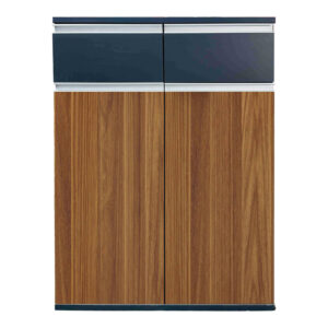 246 000030 Oscar Argos The Classic professional office cabinet in walnut-anthracite shade 80x40x120cm