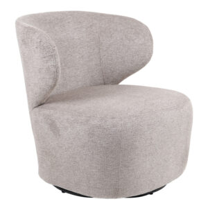 Armchair Marelia Argos The Classic rotating beige color fabric 73x76x76cm
