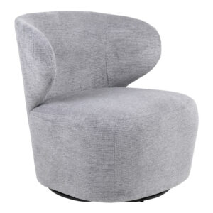 Armchair Marelia Argos The Classic rotating grey color fabric 73x76x76cm