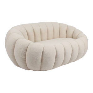 2-seater sofa Yannick Argos The Classic boucle beige fabric 148x92x62cm