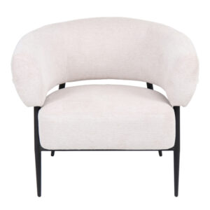 255 000074 3 Armchair Penfel Argos The Classic cream fabric and black metal legs 85x72x73cm
