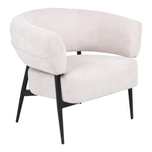 255 000074 Armchair Penfel Argos The Classic cream fabric and black metal legs 85x72x73cm