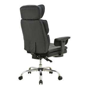 256 000015 1 Manager's office chair with footrest Zanci Argos The Classic black pu 70x66x112-120cm