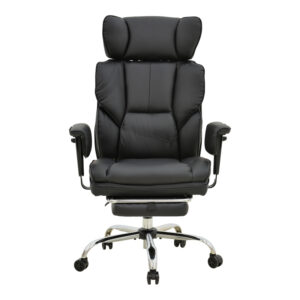 256 000015 3 Manager's office chair with footrest Zanci Argos The Classic black pu 70x66x112-120cm