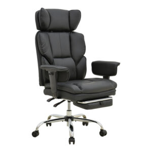 256 000015 Manager's office chair with footrest Zanci Argos The Classic black pu 70x66x112-120cm