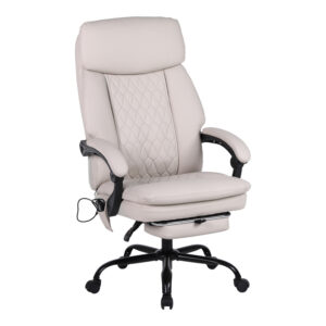 Sedici Argos The Classic director's office chair with massage mechanism - pu beige 72x63x115-123cm