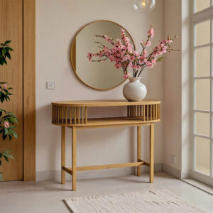 260 000027 Console Nodial Argos The Classic MDF/Bamboo in natural color 120x39x85cm