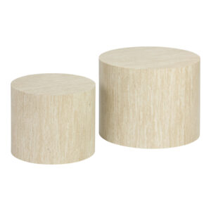 260 000034 1 Side tables 2pcs Zonar Argos The Classic MDF in travertine look