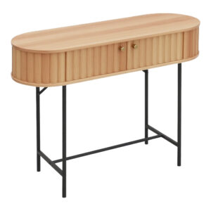 260 000035 1 Console Zakro Argos The Classic MDF-metal in oak shade 80x30x70cm