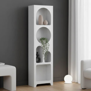 Bookcase Emersi Argos The Classic mdf in white color 48x35x180cm