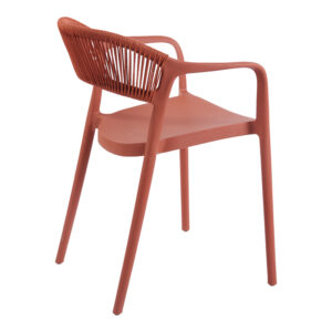 262 000054 2 Ankara Argos The Classic stackable armchair pp in terracotta color pe rattan 54x55.5x77cm
