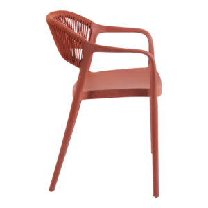 262 000054 3 Ankara Argos The Classic stackable armchair pp in terracotta color pe rattan 54x55.5x77cm