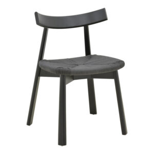 Clareta chair Argos The Classic rubberwood-rope in black shade 53x55x79cm
