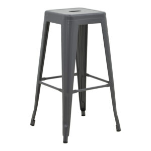 Bar stool Utopia Argos The Classic metal in anthracite color 42x42x76cm