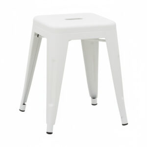 Stool Utopia Argos The Classic metal white matte 30x30x45cm