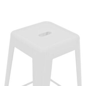 270 000053 3 Bar stool Utopia Argos The Classic metal white matte 42x42x76cm