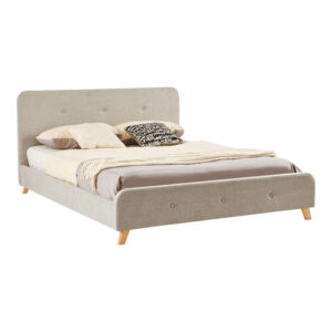 279 000013 Double bed Restel Argos The Classic grey-beige fabric 160x200cm