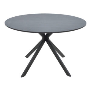 292 000100 2 Table Xuson Argos The Classic dark grey color top-black metal legs D120x75cm