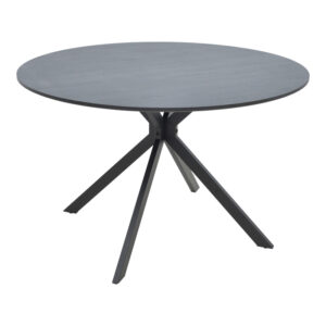 292 000100 Table Xuson Argos The Classic dark grey color top-black metal legs D120x75cm