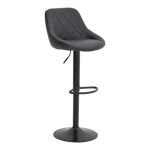 Boronez Argos The Classic folding bar stool black pu-with black base 47x49x112cm