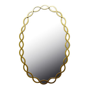 Mirror Untento Argos The Classic wood in gold color 51x3x77cm