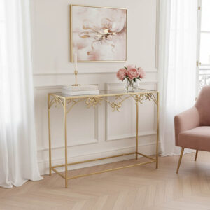 Console table Frensia Argos The Classic metal in gold color 100x30x80cm