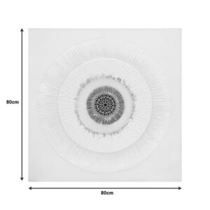 296 000088 1 Canvas painting Circled I 3D Argos The Classic 80x3x80cm