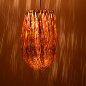 299 000017 1 Ceiling light Dreco Argos The Classic E27 rattan in natural color D32χ52cm