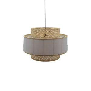 Ceiling light Certy Argos The Classic E27 bamboo in natural color D50χ33cm