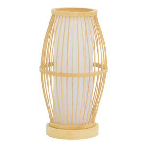 Table lamp Werek Argos The Classic E27 bamboo in natural color D18χ33cm