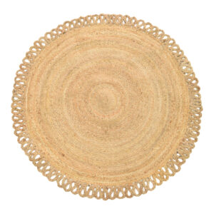 302 000052 Prejo Argos The Classic jute rug in natural shade D120x1cm