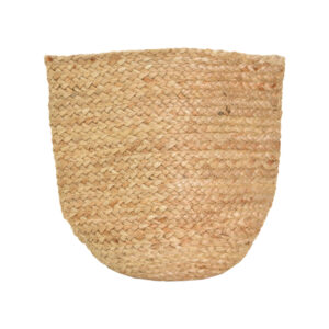 Decorative basket Mideko Argos The Classic jute in natural shade D25x25cm