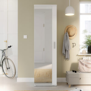 318 000039 Cabino Argos The Classic melamine cabinet-shoe cabinet in white color 50.2x34.8x179cm