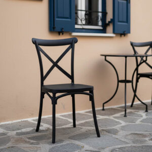 326 000024 1 Stackable Crossie chair Argos The Classic pp in dark grey shade 38x46.5x82cm
