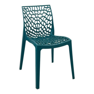 Hush stackable Argos The Classic pp chair in blue color 41x53x80.5cm